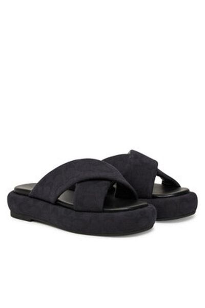 Coach Women's Flip-flops black COACH-CAS84 BLK BLACK