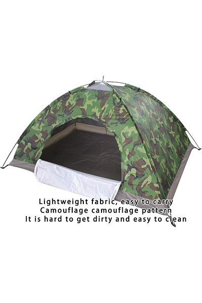 COOYA 2-Person Single Layer Outdoor Camping Tent 200x130x110cm, Waterproof, Windproof, Easy Setup