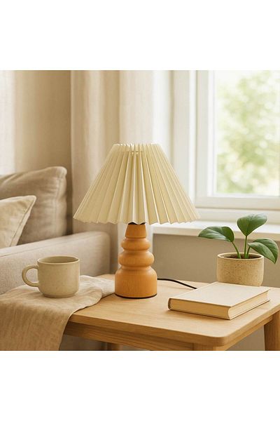 Desire Wooden Pleated Lampshade
