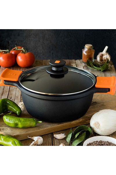 Bra Caserolă BRA Braisogona Neagră Ø 36 cm Aluminiu Aluminiu turnat