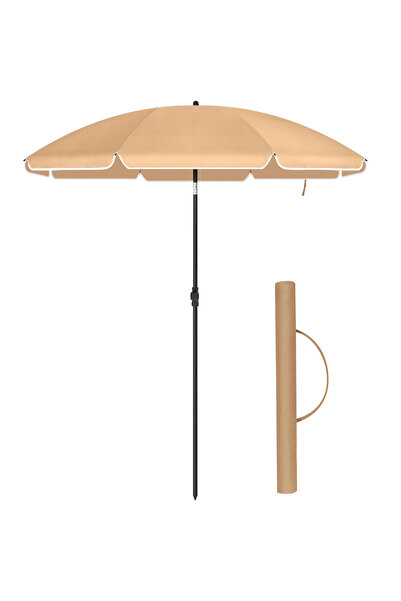 SONGMICS Ομπρέλα κήπου ή βεράντας παραλίας, με κλίση, κάλυμμα, διάμετρος 160c...