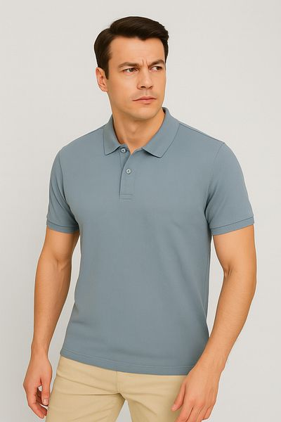 UOMOPARK 2061 PREMIUM Piqué POLO ΓΙΑΚΑ ΑΝΔΡΙΚΟ T-SHIRT REGULAR FIT