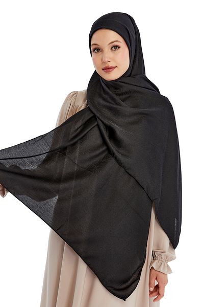 Altobeh Monogram Ethnic Pattern Shawl - Black