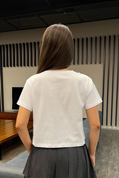 BİKELİFE Γυναικείο μπλουζάκι με λεπτομέρεια με κορδέλα