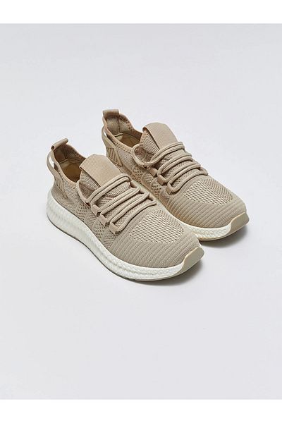 LC Waikiki Beige Mesh Detailed Women's Sports Shoes