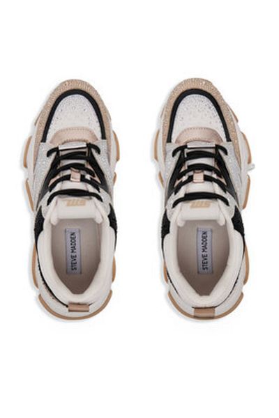 Steve Madden Women's Sneakers beige STEVE MADDEN-SM19000082 IB1 IRISH / BLACK SILVER