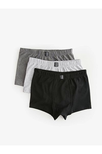 LC Waikiki Lcw Kids Black Basic Cotton Boy Boxer 3 Pcs