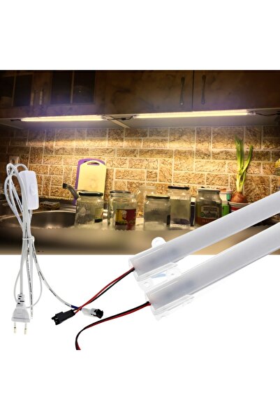 burul 2 Adet 100 Cm 220v Opak Çubuk Bar Led Gün Işığı Ve Butonlu Fiş Sb-6553