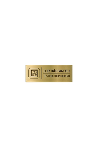 Mayeka Elektrik Panosu İsimlik Altın Metal Kapı İsimliği Levhası Yönlendirme ...