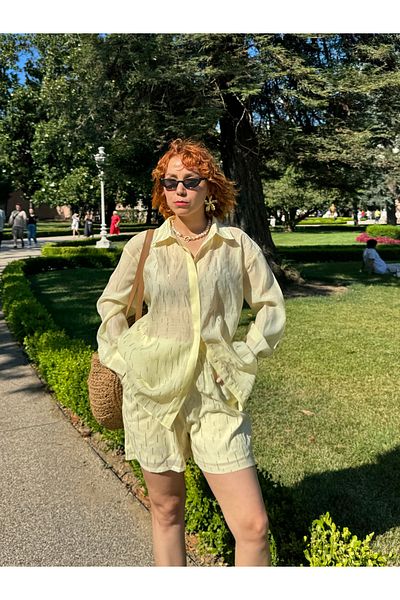 Bak'ap Premium Suite Shiny Stone Shorts-Stone Shirt Double Set