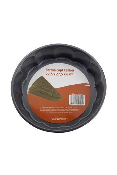 AzHome Tavă de copt pentru prăjituri, înveliș antiaderent, acoperită cu teflon