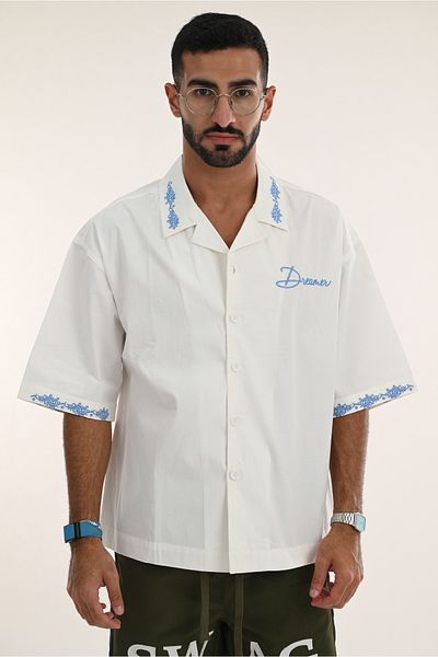 SWAG SA Square-cut shirt with decorative edges