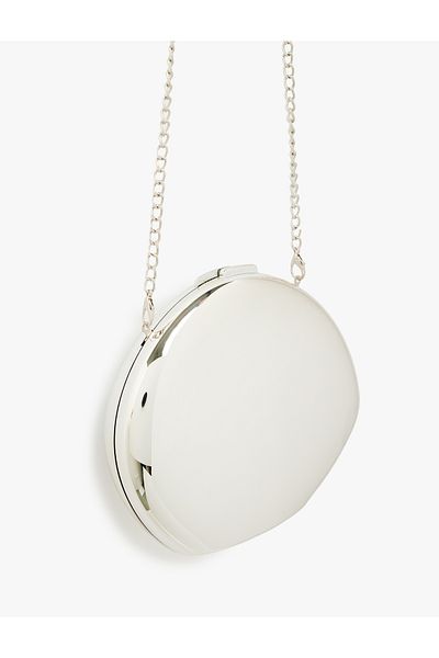 Koton Asymmetrical Metallic Bag with Chain Strap
