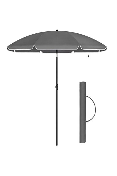 SONGMICS Ομπρέλα κήπου ή βεράντας παραλίας, με κλίση, κάλυμμα, διάμετρος 160c...