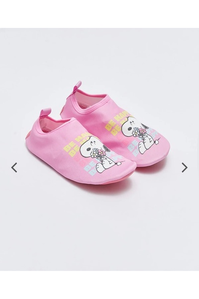 LC Waikiki Lcw Steps Pink Snoopy Licensed Printed Girl's Sea Shoes