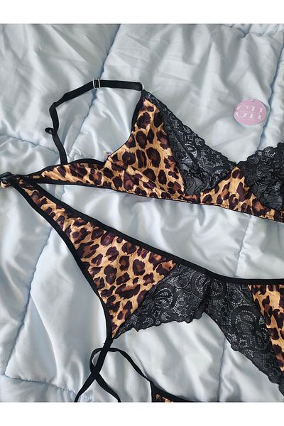 G&H UNDERWEAR Set sutien leopard