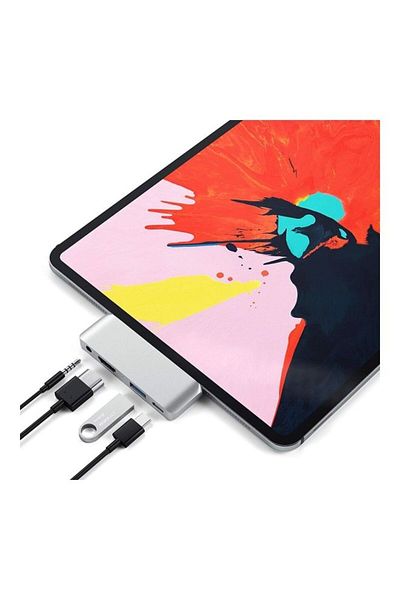 COOYA 4 IN 1 USB-C Hub Adapter To 4K HDMI 3.5MM Audio Silver