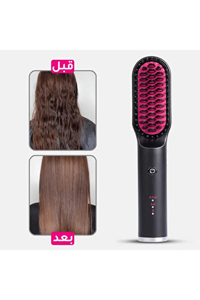 Rozana مشط كويكو حراري لاسلكي – تصفيف سريع بحرية كاملة ولمسة ناعمة