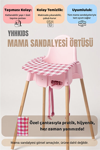 YHH Kids Elastična navlaka za visoku stolicu + torba za nošenje Torba – kompa...