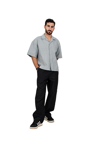 SWAG SA Square-cut shirt with side and back embroidery