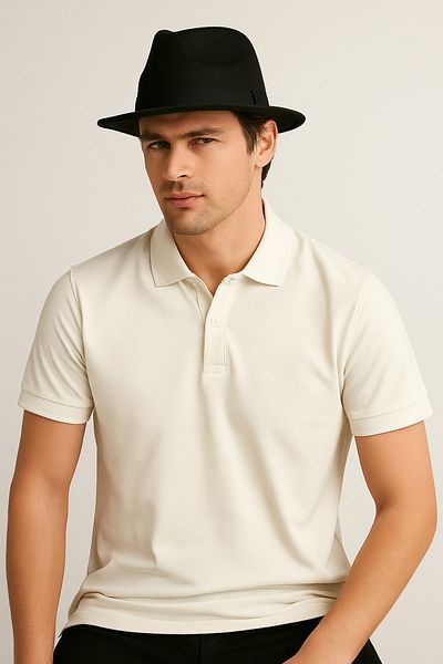 UOMOPARK 2061 PREMIUM Piqué POLO ΓΙΑΚΑ ΑΝΔΡΙΚΟ T-SHIRT REGULAR FIT