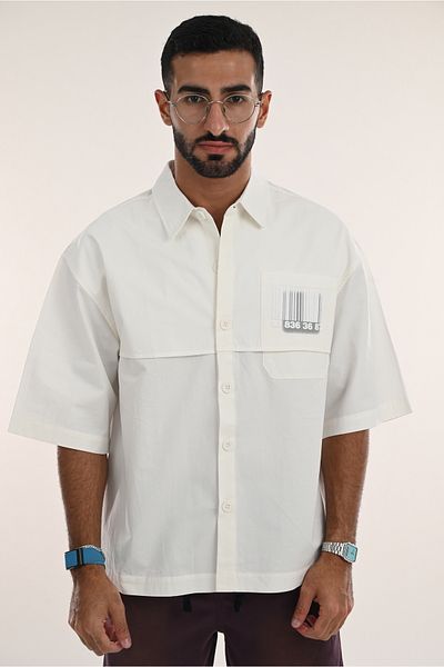 SWAG SA Square-cut shirt with pocket and distinctive print