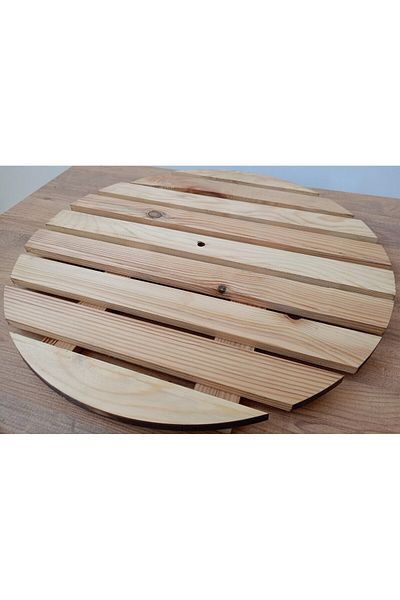 Wooden Factory Natural Wooden Pot & Teapot Base – Round Heat Resistant Base