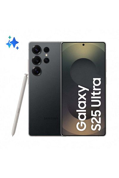 Samsung جالاكسي إس 25 ألترا AI ثنائي الشريحة، أسود تيتانيوم، 12 جيجابايت رام، 256 جيجابايت، 5G - إصدار الشرق الأوسط
