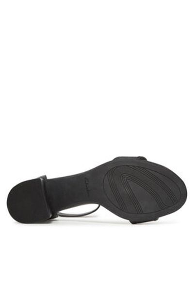 CLARKS Women's Sandals black CLARKS-26181295 BLACK LEATHER