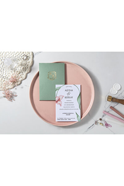 İklim SÖZER DAVETİYE 100 Adet Düğün, Nişan, Nikah Davetiyesi, Baskı Hariçtir.