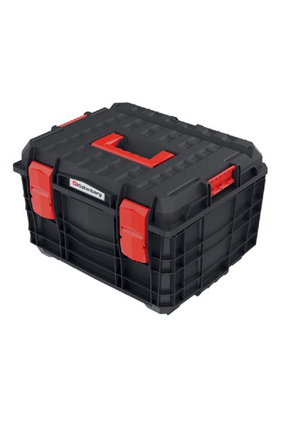 kistenberg C Block Pro Durable Tool Box with Removable Separators Black and Red