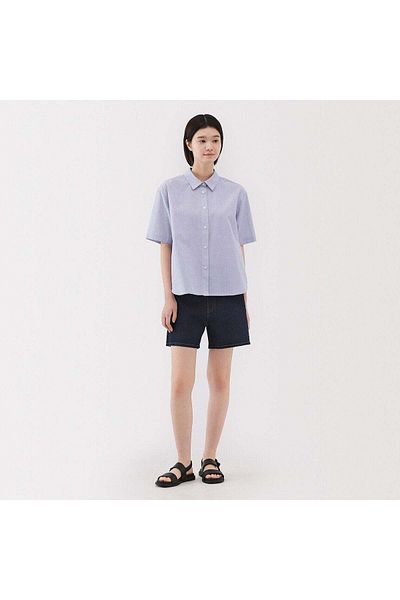 Muji Kapok Blend Denim Short Pants