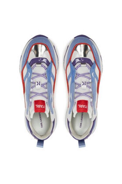 Karl Lagerfeld Women's Sneakers multicolor KARL LAGERFELD-KL62424 4VD LILAC LTHR & TEXT W/RED
