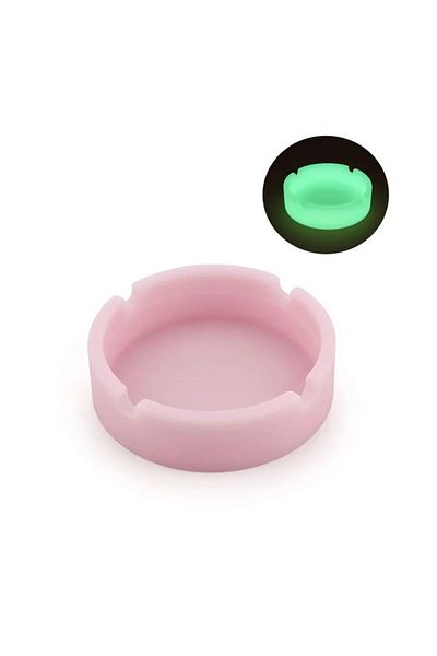 Generic 2Foldable Silicone Ashtrays,Glow in the Dark,Unbreakable&Undamaged,Heat Resistant,Safe&Easy to Clean