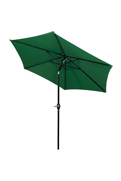 SERSIMO Umbrela terasa gradina, cu manivela si inclinare, diametru 250cm, Verde