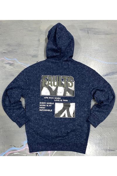 ALANAQA Unisex Oversized Hoodie with Back Print Pullover