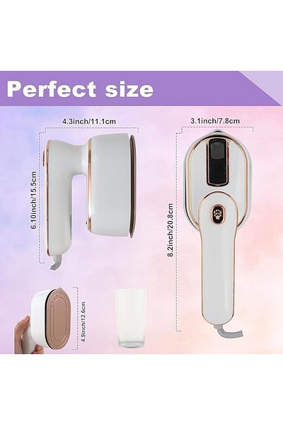 COOYA Handheld Portable Steamer Iron for Clothes,Travel Mini Steam Iron,15s Fast Heat Up 180° Rotatable