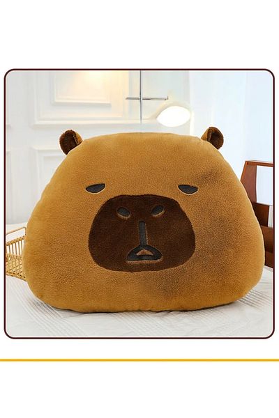 Wolawood Capybara Plush Pillow – Cute, Soft, Fun and Cute Decorative Pillow & Soft Gift
