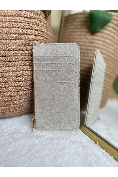 Z&M COLLECTION BAG SHOPPİNG 5 Compartment Glitter Women's Card Holder Accessory
