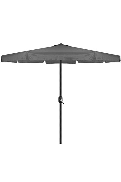 SERSIMO Ομπρέλα κήπου, με μανιβέλα, διάμετρος 400cm, γκρι