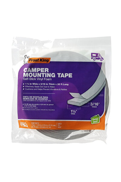FROST KING شريط تثبيت ذاتي اللصق من الفينيل للعربات المتنقلة مقاس 1-1/4 بوصة ...