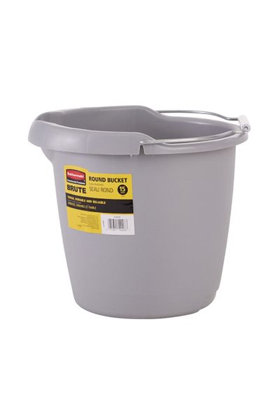 RUBBERMAID Durable Round Plastic Mop Bucket 15 Quart