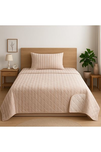 Ceyizza Fulya Double Sided Quilted Bedspread Set - Double