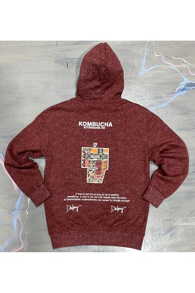 ALANAQA Unisex Oversized Hoodie with Back Print Pullover