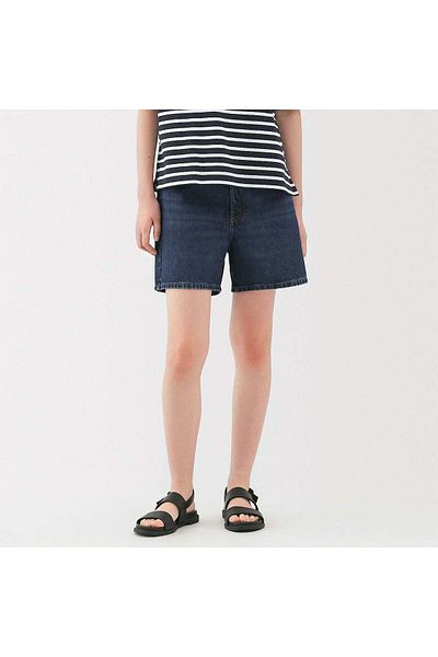 Muji Kapok Blend Denim Short Pants