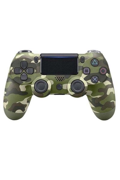 COOYA Wireless Controller 4 for PlayStation 4,Green Camouflage Design,Responsive Buttons,Built-in Touchpad
