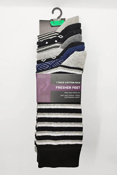 The Socks House مجموعة من 7 جوارب رجالية يومية مضادة للبكتيريا