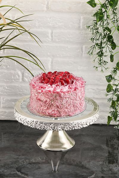 HELVACIOĞLU AKSESUAR Standing Glass Cake Stand - Cake Stand & Cake, Cookie Stand Dowry Holder 30 cm