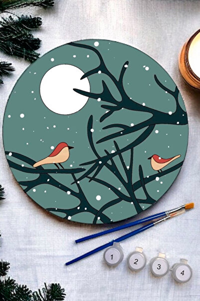 GONCA EĞİTİM Ahşap Sayılarla Boyama Seti – 25x25 Cm Çalıkuşu Kendin Yap Hobi ...