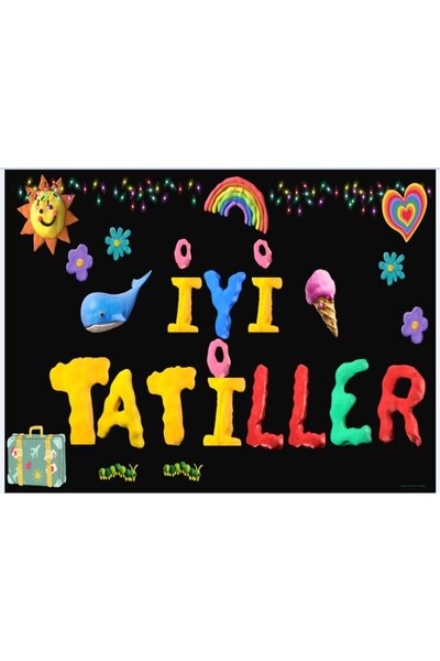 PROMISEBACKDROP2 İYİ TATİLLER / OKUL AÇILIŞI / SINIF ARKA FONU / YAZ 200 X 20...